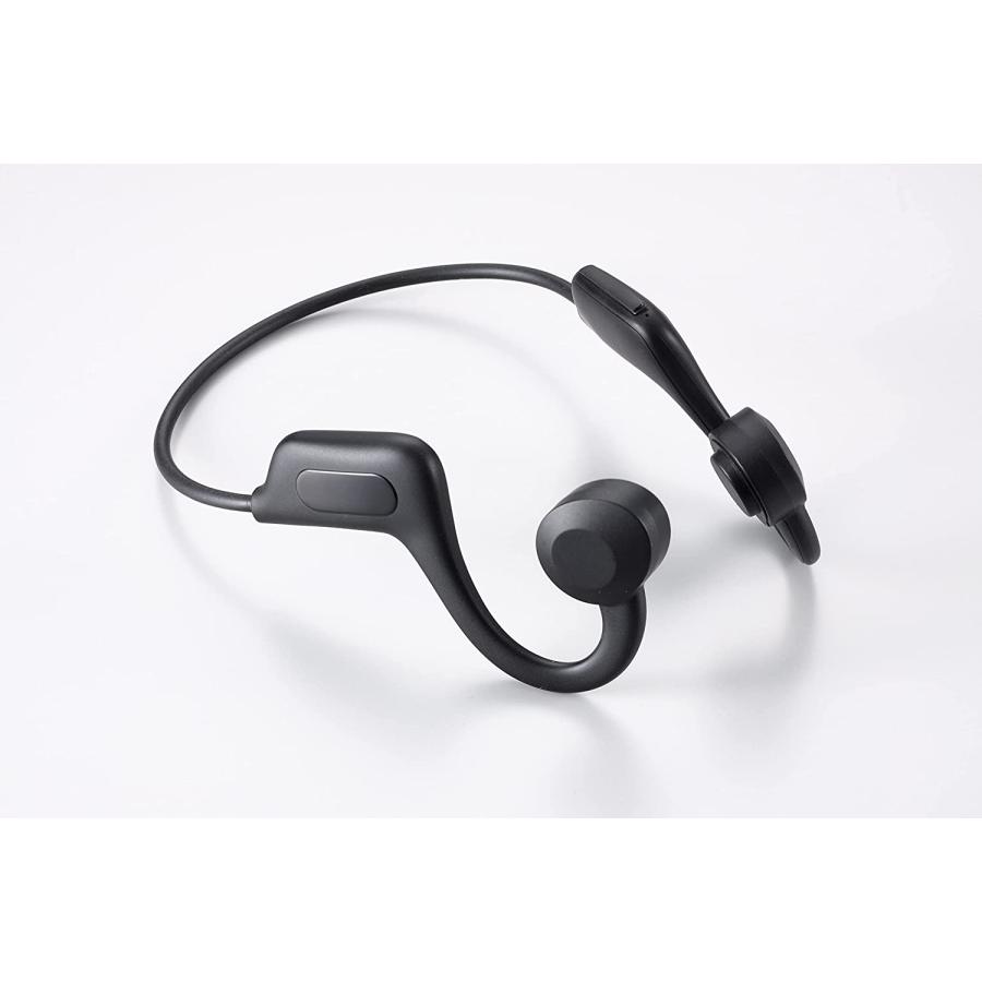 キヨラカ 軽くておしゃれな「骨伝導イヤホン」KD-E01 黒