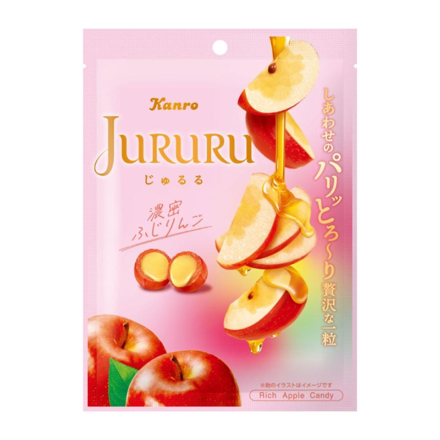 りんご　22 Kanro（カンロ） 【2袋セット】Kanro じゅるる ふじりんご 60g 2袋