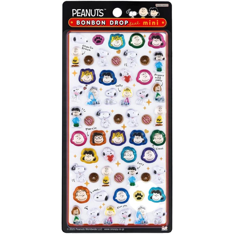 サンスター文具 ボンボンドロップシール ミニ PEANUTS スヌーピー