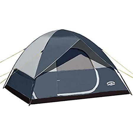 Pacific Pass Camping Tent 6 Person Family Dome Tent with Removable Rain Fly