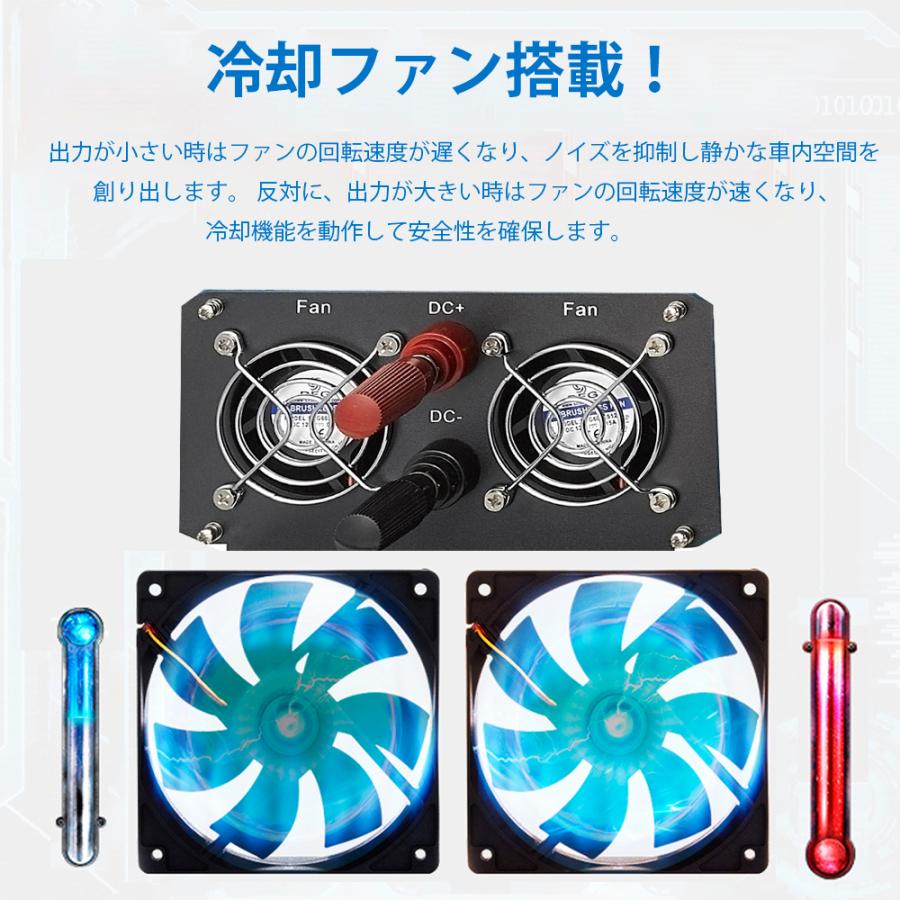 IKEMI インバーター 正弦波 12v 1000w 100v 50/60HZ切替 DC AC 