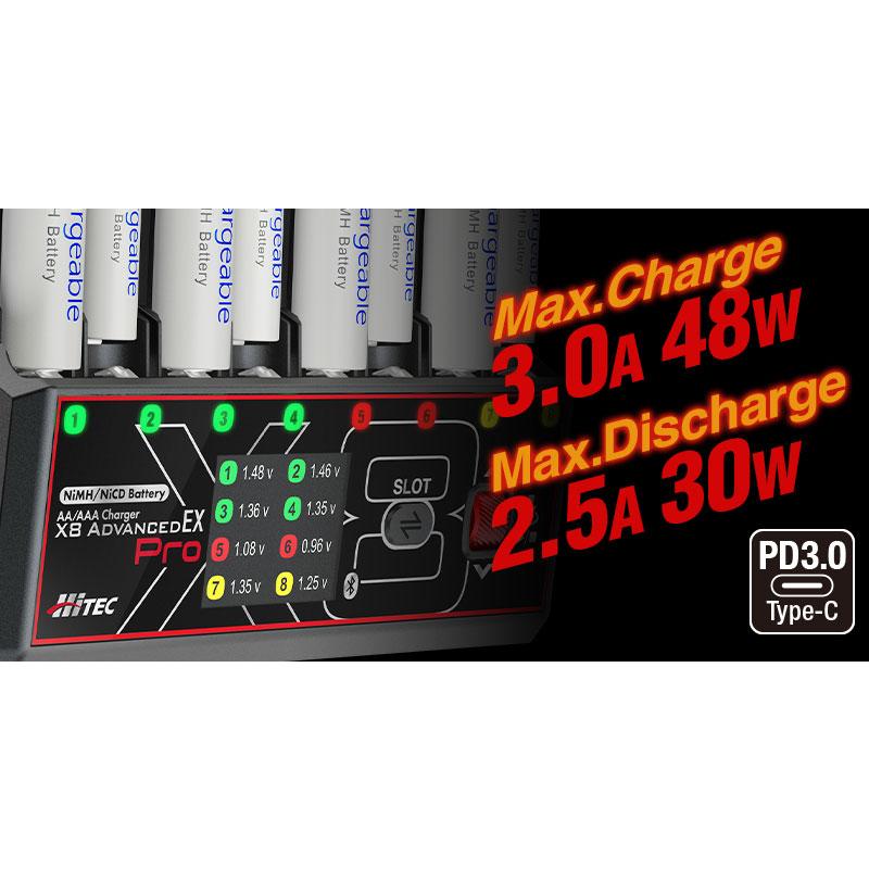 HiTEC（ハイテック） 単三/単四充電器 AA/AAA Charger X8 Advanced EX