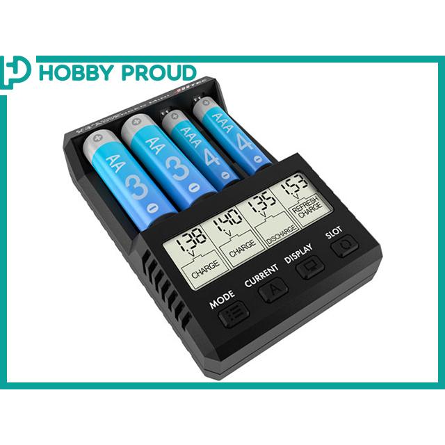 ハイテック 単3単4 充電器 X4 アドバンス ミニ ブラック 日本正規品