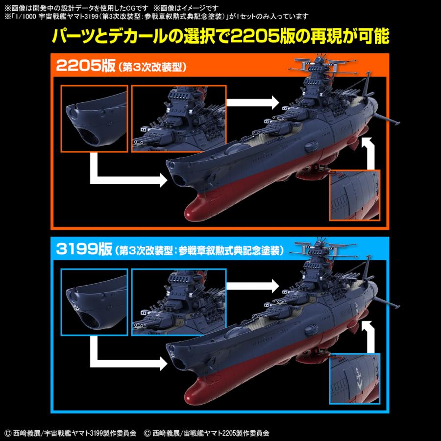BANDAI バンダイ 1/1000 宇宙戦艦ヤマト3199(第3次改装型:参戦 BANDAI バンダイ 1/1000 宇宙戦艦ヤマト3199(第3次改装型:参戦