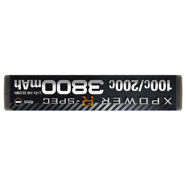 HiTEC ハイテック XPOWER R-SPEC Li-Po 7.4V 3800mAh 100C/200C HiTEC ハイテック XPOWER R-SPEC Li-Po 7.4V 3800mAh 100C/200C