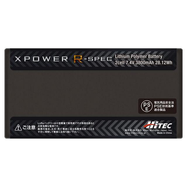 HiTEC ハイテック XPOWER R-SPEC Li-Po 7.4V 3800mAh 100C/200C HiTEC ハイテック XPOWER R-SPEC Li-Po 7.4V 3800mAh 100C/200C