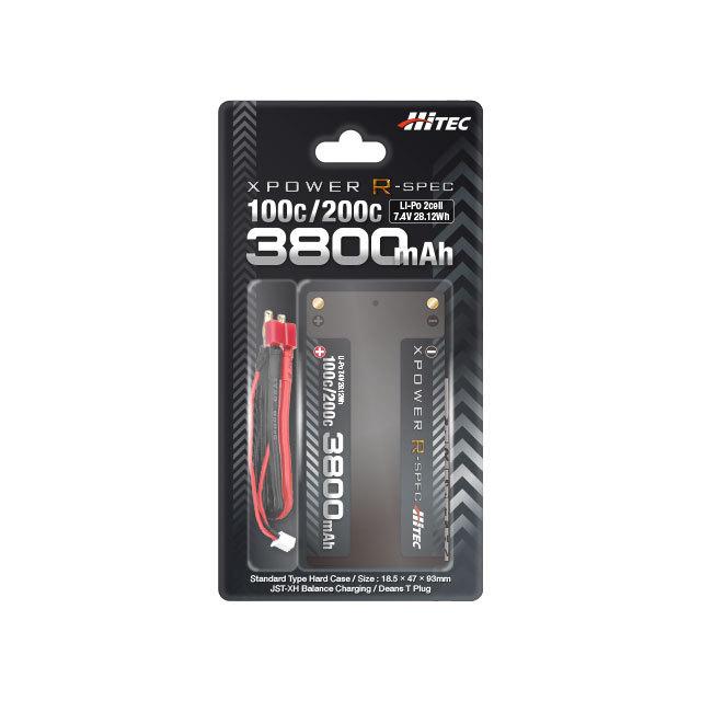 HiTEC ハイテック XPOWER R-SPEC Li-Po 7.4V 3800mAh 100C/200C HiTEC ハイテック XPOWER R-SPEC Li-Po 7.4V 3800mAh 100C/200C