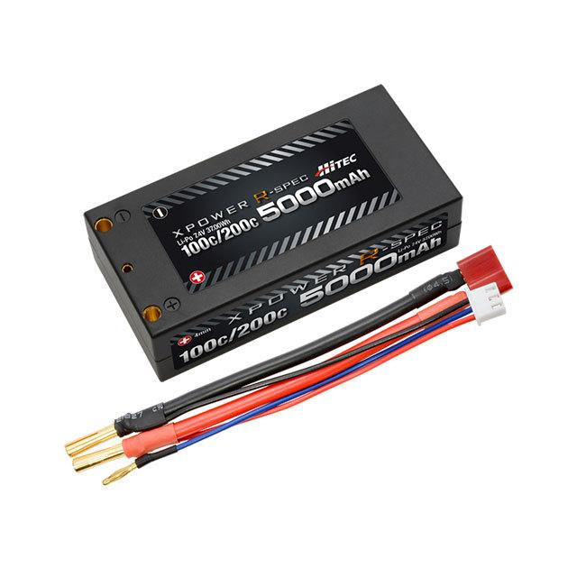 ハイテック XPOWER R-SPEC Li-Po 7.4V 5000mAh 100C/200C 日本正規品 PSE取得済 XPR5000S RCカー  ドリフト 定番 リポバッテリー