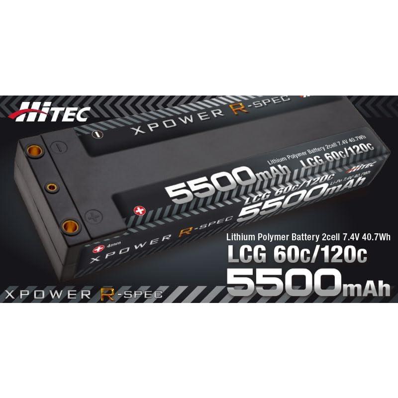 HiTEC XPOWER 5000  リポバッテリー２本 XPOWER R-SPEC Li-Po 7.4V 5000mAh 100C/200C | Hitec Multiplex