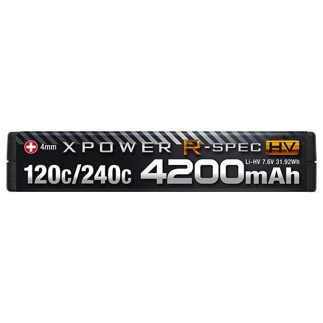 HiTEC（ハイテック） XPOWER R-SPEC HV Li-HV 7.6V 4200mAh 120C/240C