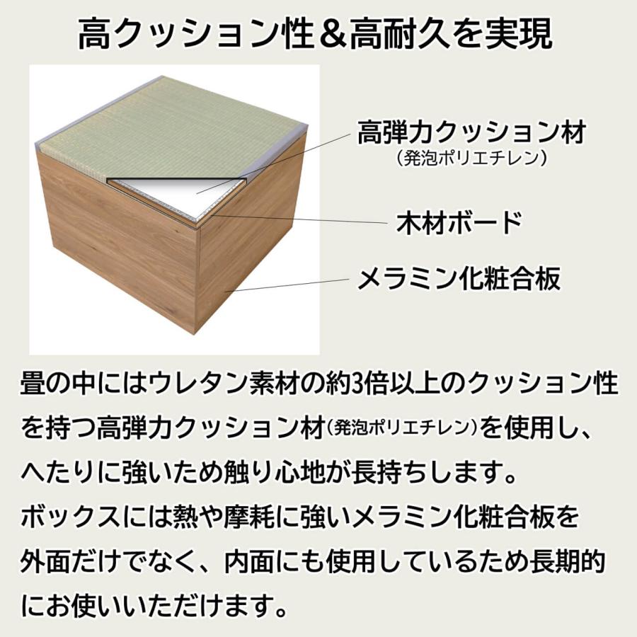 畳収納ボックス ハイタイプ 約60×60×43cm 日本製 い草 畳ボックス 小上がり畳 畳スツール 家具 和室 和風｜shikimonoya5o5o｜16