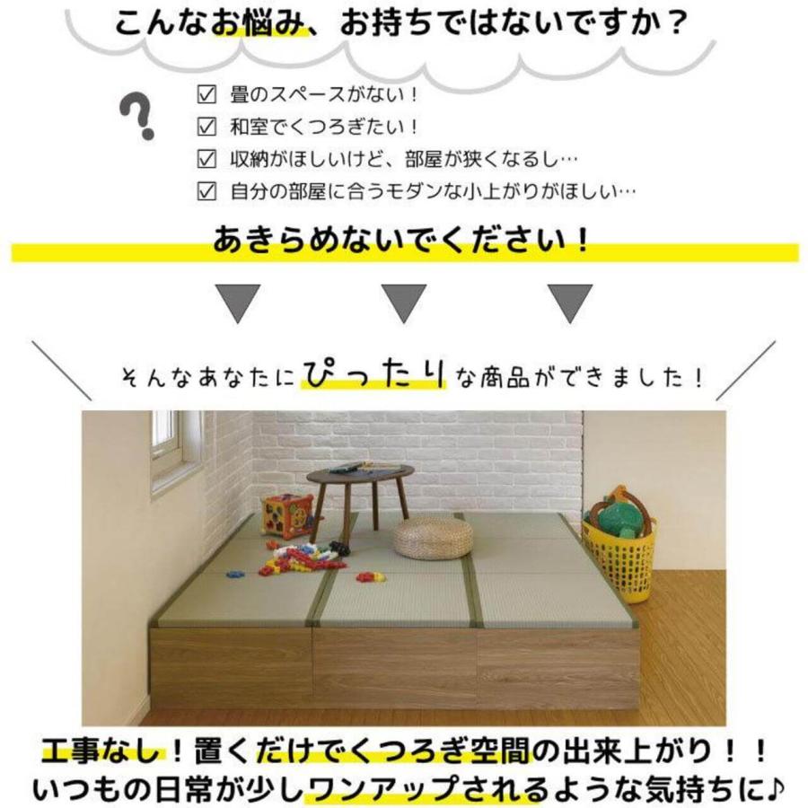 大島屋 畳収納ボックス ハイタイプ 約60×60×43cm 日本製 い草 畳
