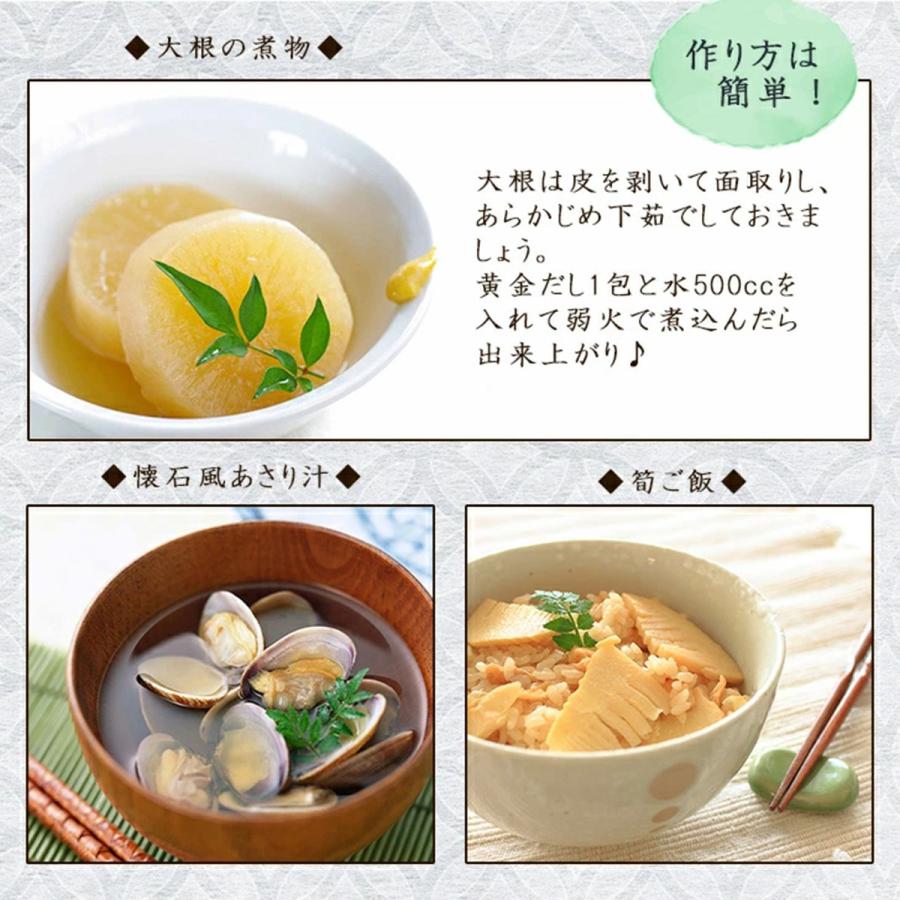 黄金のだし だしパック 20袋入り 8g×20包 大サイズ 北前船のカワモト
