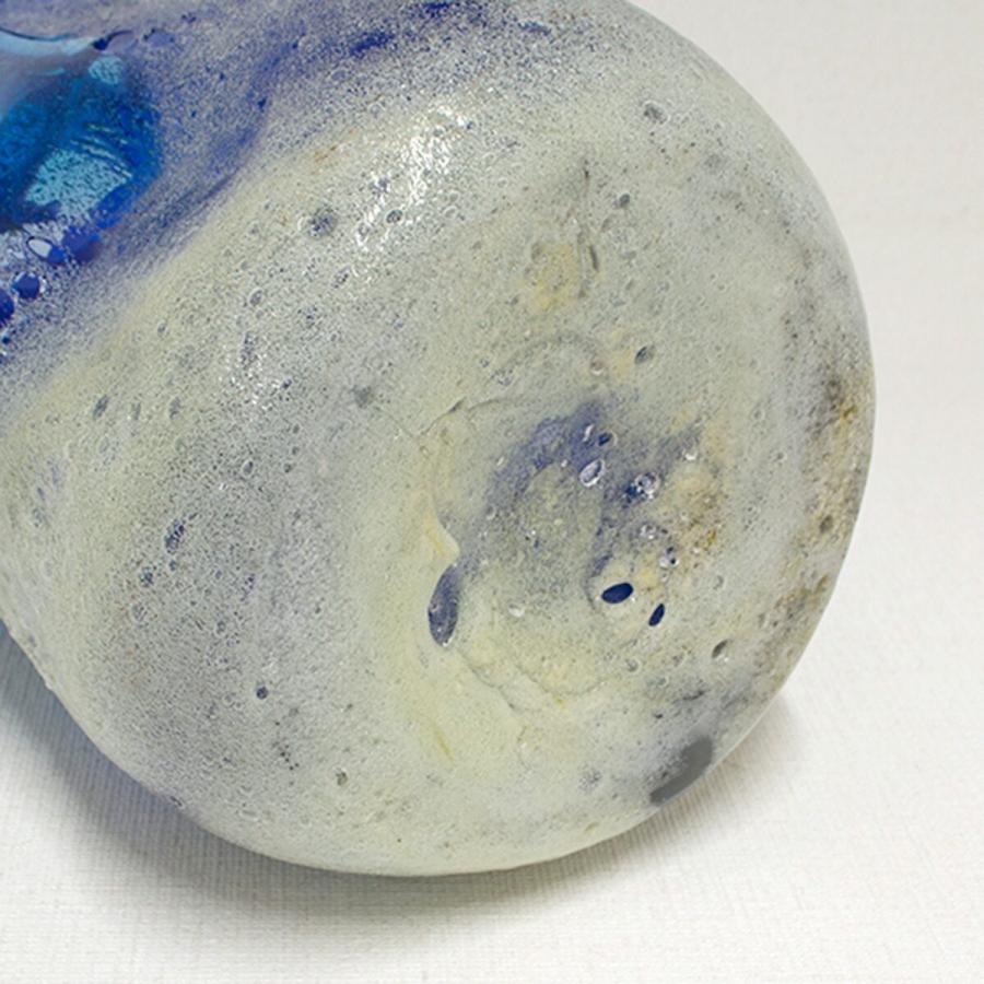 ガラス 花器 大きい 稲嶺盛吉 宙吹きガラス工房虹 琉球ガラス 花入れ