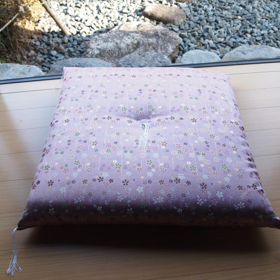 新錦 美桜 ピンク（圧縮綿入） 御前座布団 63×64cm 送料無料 お客