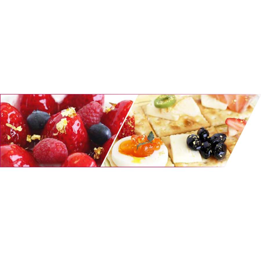 食べれる金箔！食用金箔で食材にトッピング。豪華な演出金箔 （サンプル品の為、DM便にて送料無料です） 0.1g×10個の画像