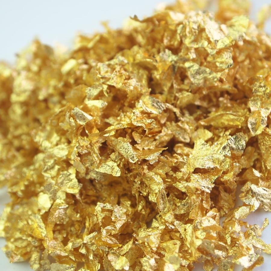 食べれる金箔！食用金箔で食材にトッピング。豪華な演出金箔 （サンプル品の為、DM便にて送料無料です） 0.1g×10個の画像