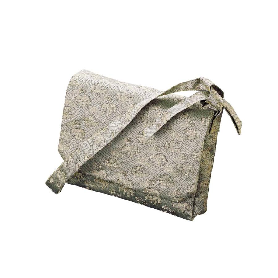 和様式の 金襴 ショルダーバック 日本製 薄緑