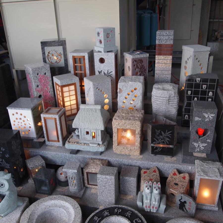 竹 石の水鉢 水受け 燈籠 玄関先 石材オブジェ 旅館風 灯篭 LEDライト