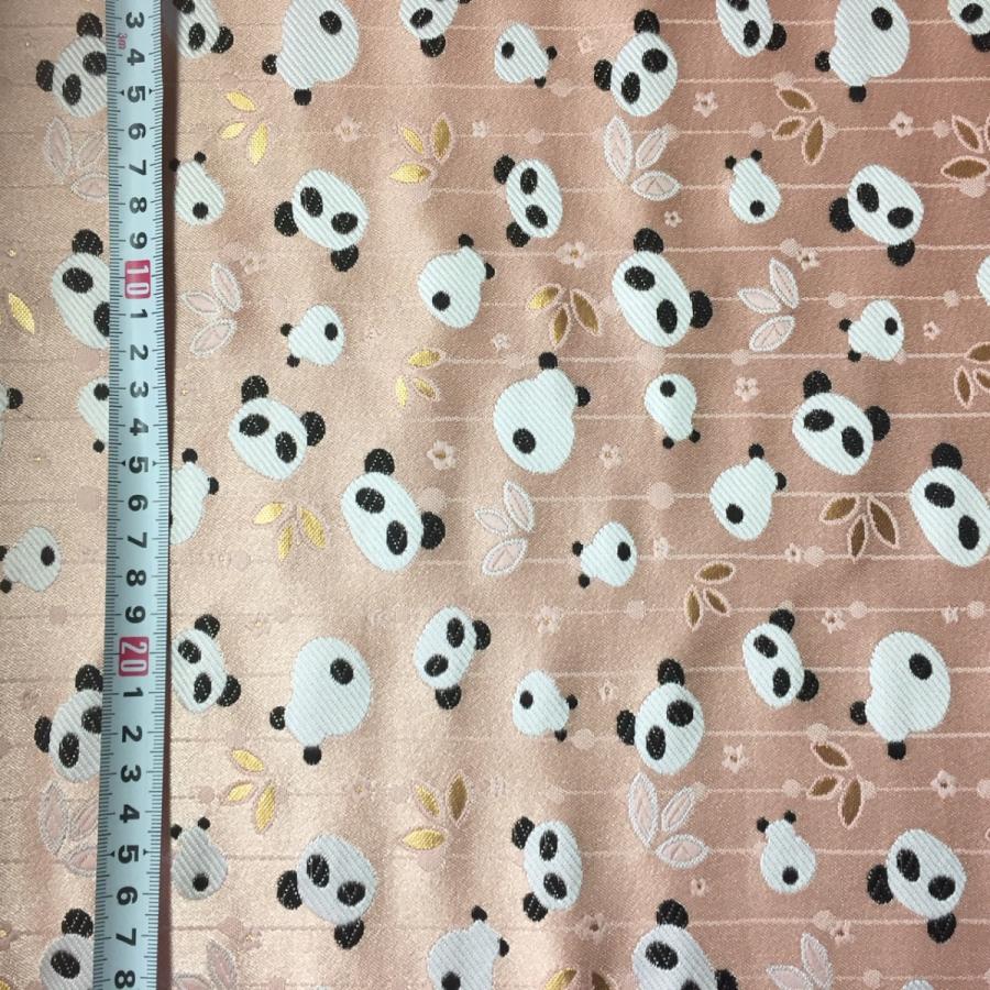 金らん生地 金襴 はぎれ高級生地の切売り販売 和柄 着物生地 シャンシャン パンダ Panda Hagire Creem 和柄雑貨 四季彩の店 一新堂 通販 Yahoo ショッピング
