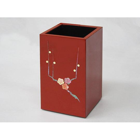美術品・アンティーク・コレクション 値下げ 未使用 高岡漆器 貝入花鳥