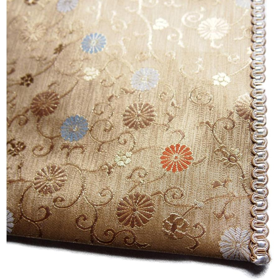 経机敷き テーブルマット テーブルクロス 防火マット 経机掛け 14号22 4 32 7cm 金襴布 高級品 日本製 唐草十六菊綴 ゴールド Rakusiro Gold 14 和柄雑貨 四季彩の店 一新堂 通販 Yahoo ショッピング