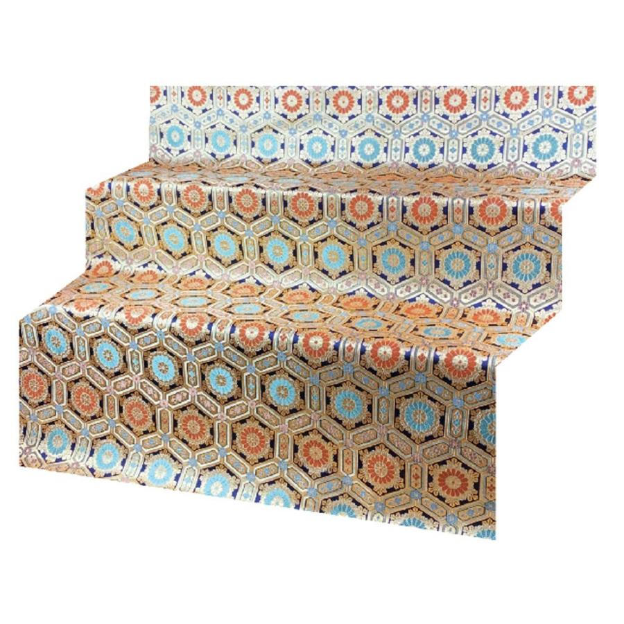 祭壇　掛布 全宗派】 お盆用品 盆棚（精霊棚）金襴布 唐花 紫 (3尺用) 祭壇