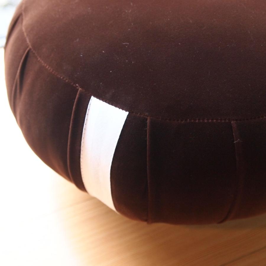 座禅 ヨガに最適 座布団 （30cm） 瞑想 クッション 送料無料 日本製 茶