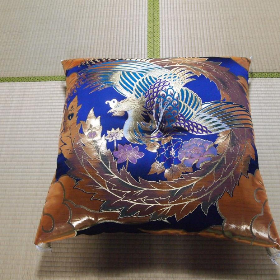 一釜翼鳳凰 御前座布団 74×74cm お客さん 仏壇 仏前 法事 法要 お盆 