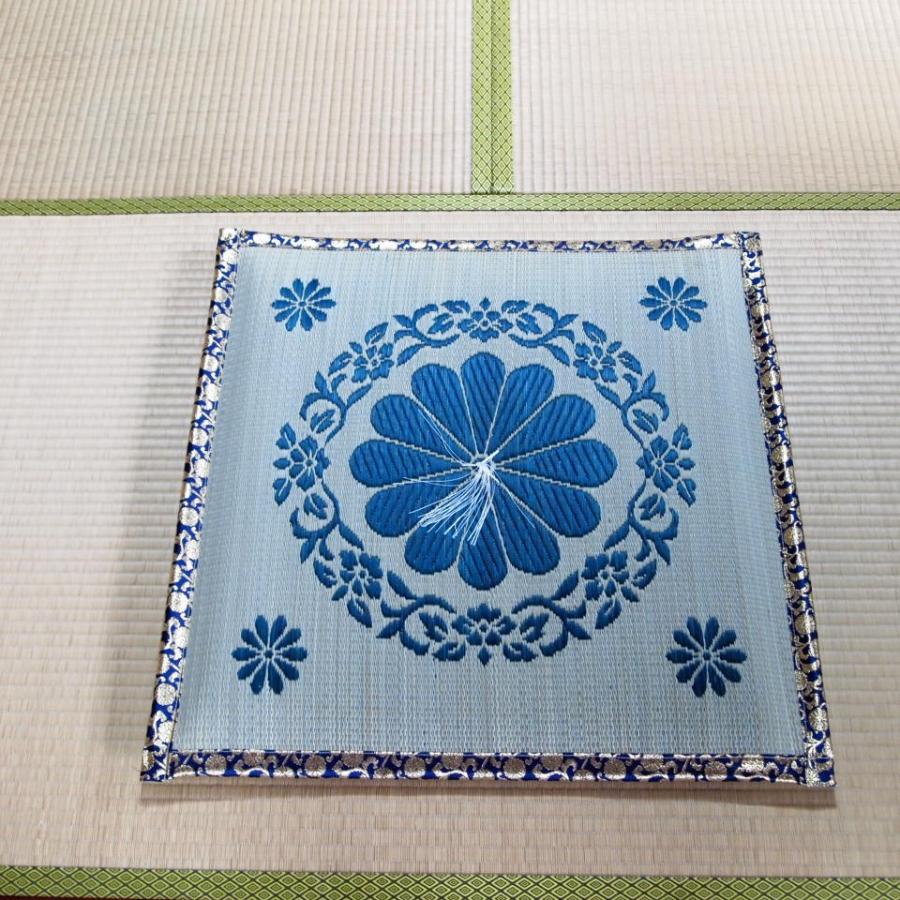 十二菊 夏用 いぐさ （イ草） 座布団 70×70cm 送料無料 お客さん