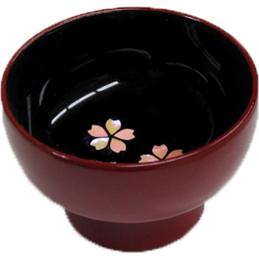 ぐい?み 螺鈿装飾を使用 さくら 黒内朱 桜 螺鈿 高岡漆器 日本製 : 和