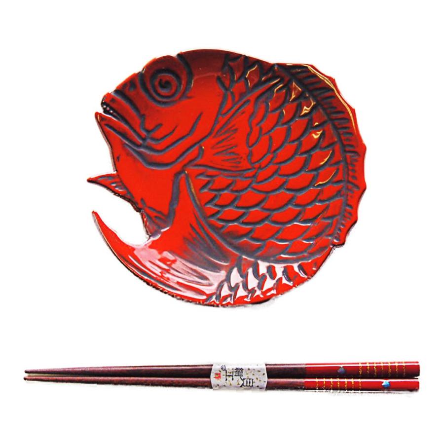 鯛彫 銘々皿 結婚式など おめでたい席でのお皿 高岡漆器 15×15×1.5cm