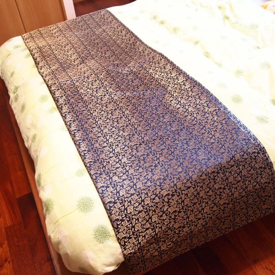 西陣織　新品　ベッドスロー　最高級　2ｍ×60㎝ 楽天市場】［ベッドスロー］高級ホテル寝具ベッドライナー【M