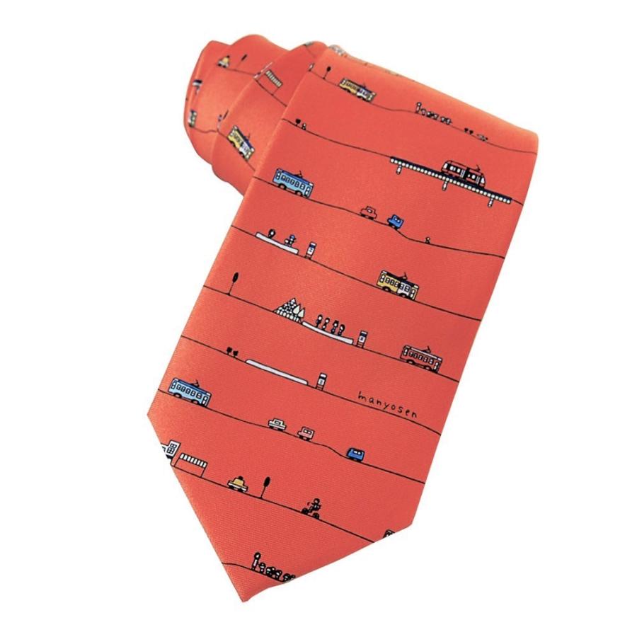 チンチン電車 イラスト オレンジ キャラクター ネクタイ 路面電車の万葉線 Tintin 1 和柄雑貨 四季彩の店 一新堂 通販 Yahoo ショッピング