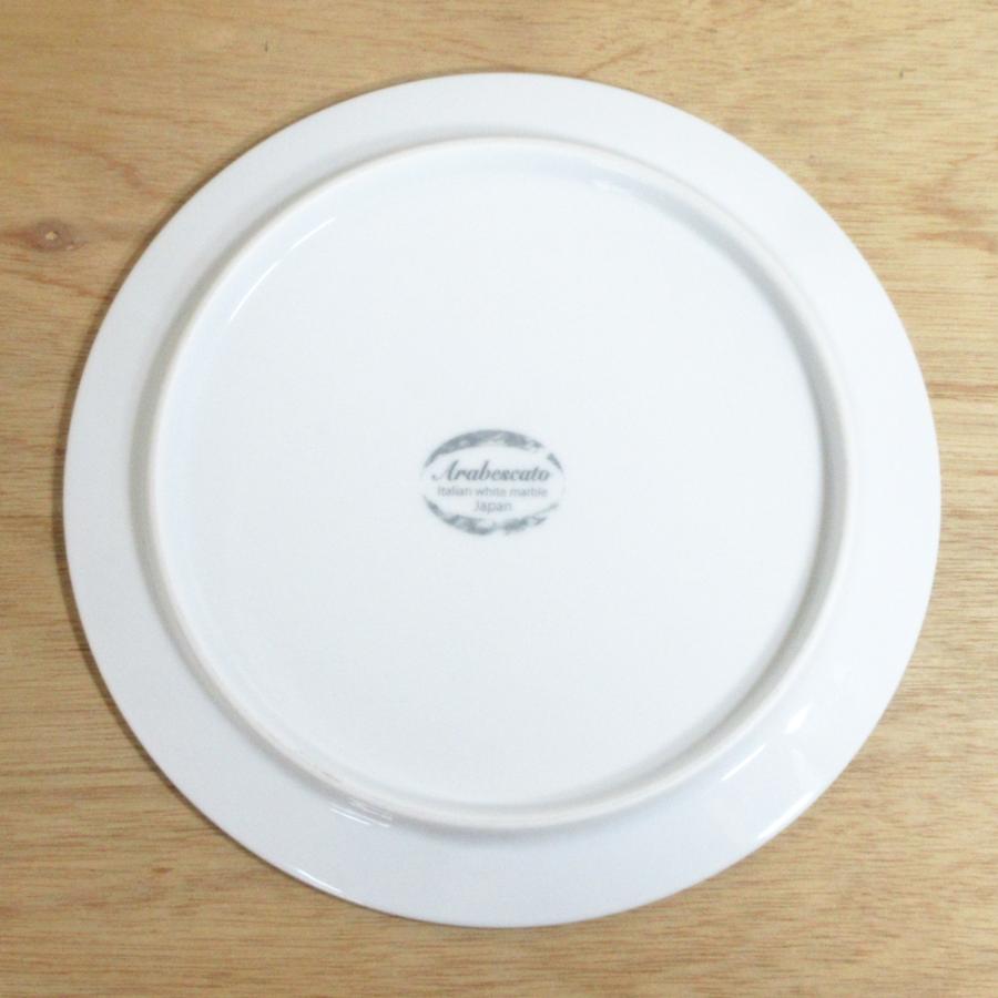 皿 平皿 22cm フラットプレート ホワイトマーブル 洋食器 おしゃれ 業務用 美濃焼｜shikisaionline｜04