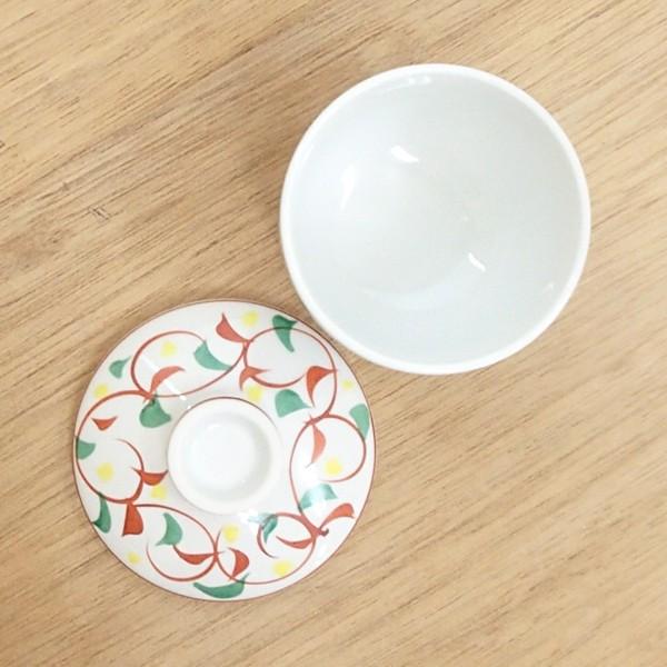 茶碗蒸し 器 赤絵唐草むし椀 おしゃれ 和食器 業務用 美濃焼 24a212-20