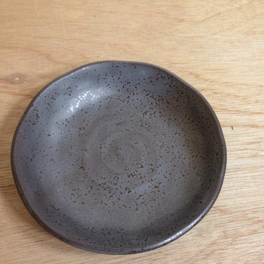 皿 小皿 丸皿 いぶし鉄黒 3.5皿 12cm おしゃれ 和食器 業務用 皿 小皿 丸皿 いぶし鉄黒 3.5皿 12cm おしゃれ 和食器 業務用