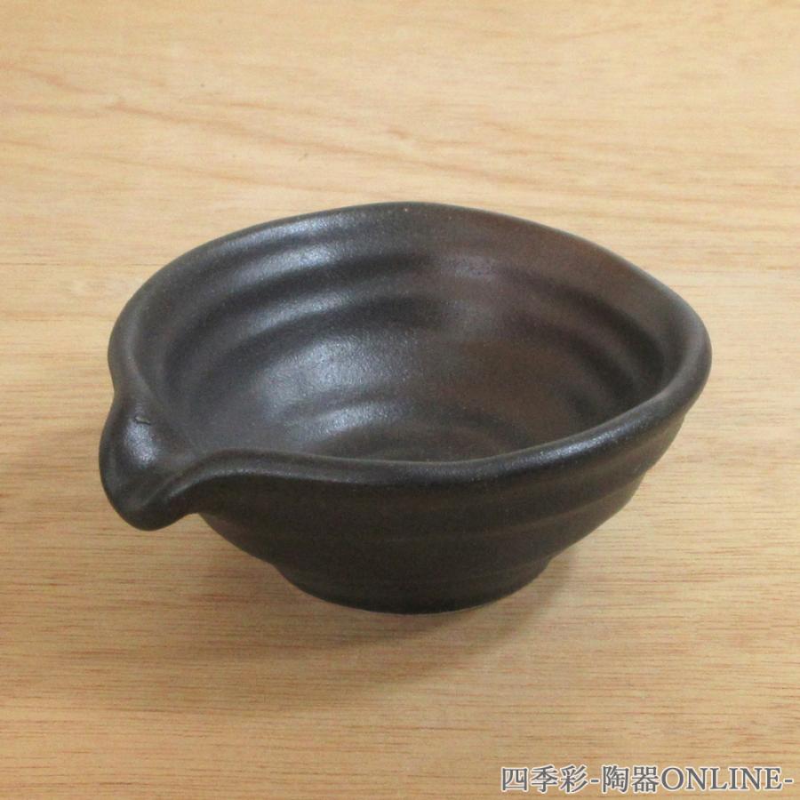 備前焼　陶器 片口 鉢 ボウル 水差し 鉢 ボウル 六兵衛片口小鉢 黒備前 10.5cm おしゃれ 和食器 業務用 美濃