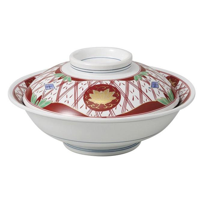 蓋つき煮物椀 錦華陽紋8.0骨むし おしゃれ 和食器 業務用 美濃焼 24a198-3