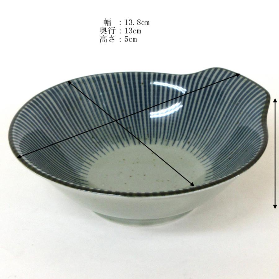 A1413-4/益子鉢大1客・小1客/飾鉢/盛鉢/菓子鉢/和食器/懐石道具/ とんすい 鍋用 小鉢 益子トクサ 和食器 業務用 美濃焼 24a296-14
