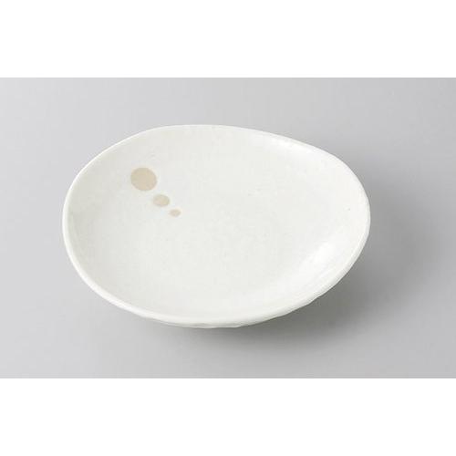 皿 丸皿 ドット白5.0皿 16.5cm おしゃれ 和食器 業務用 美濃焼 24a300