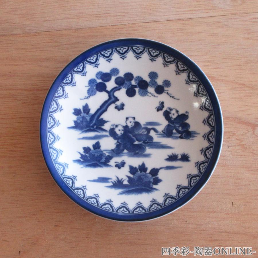 皿 小皿 丸皿 3.5皿 唐子 おしゃれ 和食器 業務用 美濃焼 24a301-73