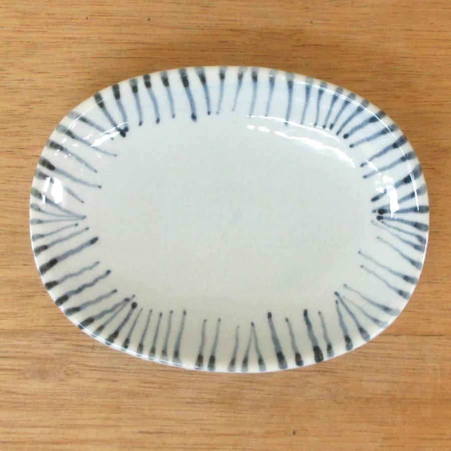 皿 楕円皿 千筋十草6.0小判皿 15cm 取り皿 おしゃれ 和食器 業務用