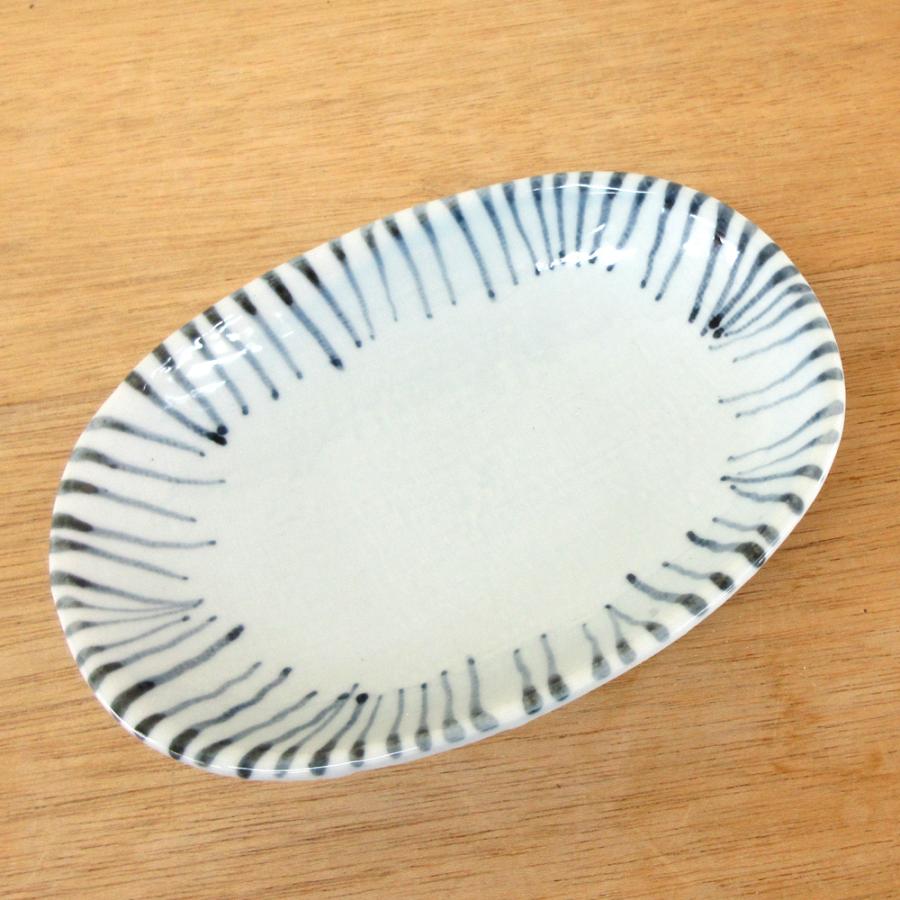 皿 楕円皿 千筋十草6.0小判皿 15cm 取り皿 おしゃれ 和食器 業務用