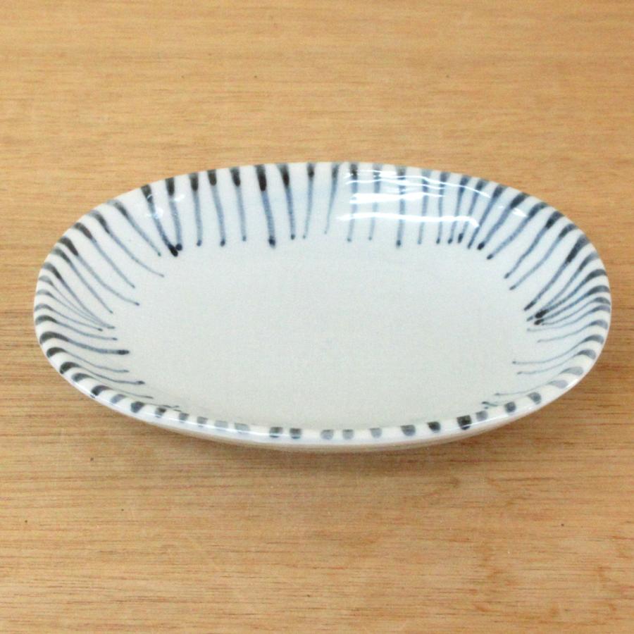 皿 楕円皿 千筋十草6.0小判皿 15cm 取り皿 おしゃれ 和食器 業務用