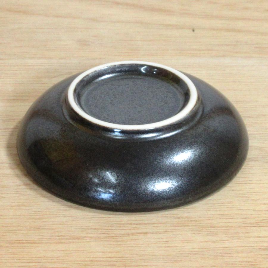 皿 小皿 丸皿 黒マット鉄うず皿 豆皿 8cm おしゃれ 和食器 業務用 美濃
