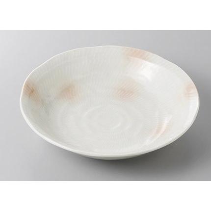 皿 トチリ曙7.0深皿 丸盛皿 22cm おしゃれ 和食器 業務用 美濃焼 22a338-16｜shikisaionline