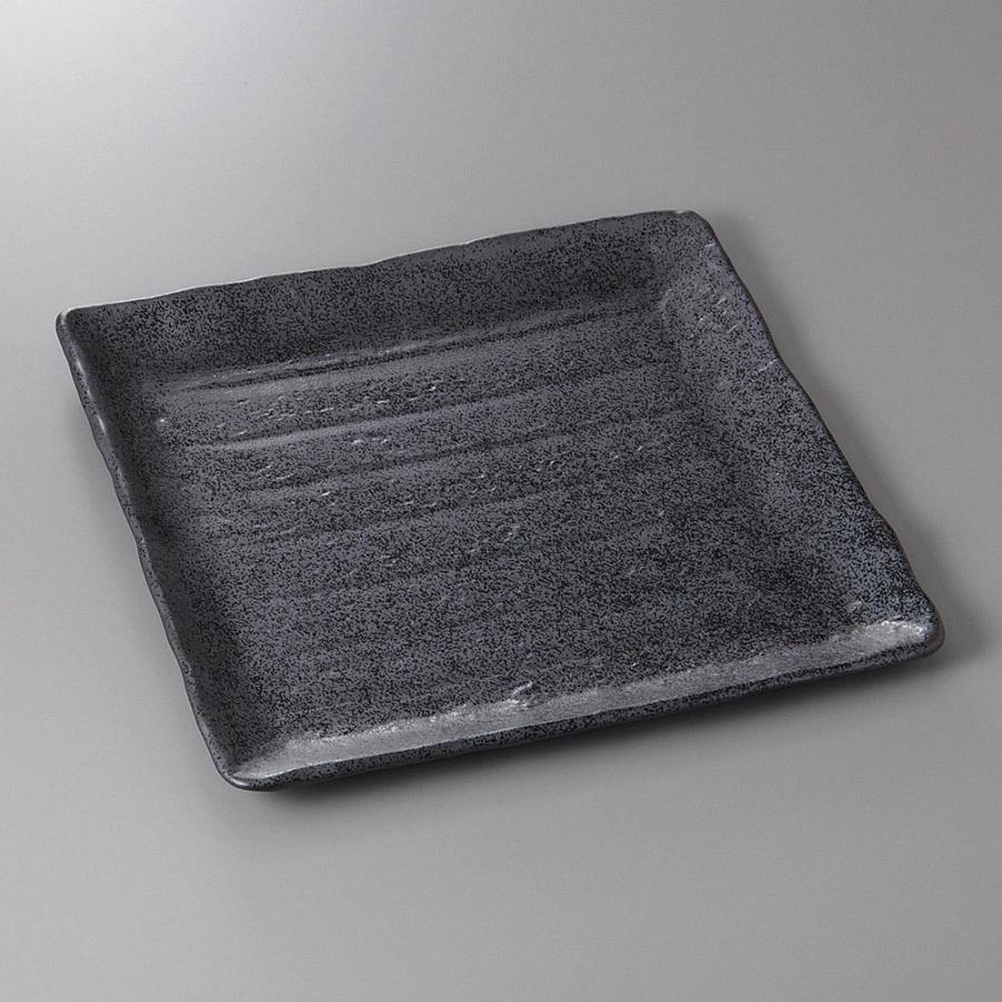 皿 大皿 正角皿 いぶし10.0皿 31cm 盛皿 おしゃれ 和食器 業務用 美濃
