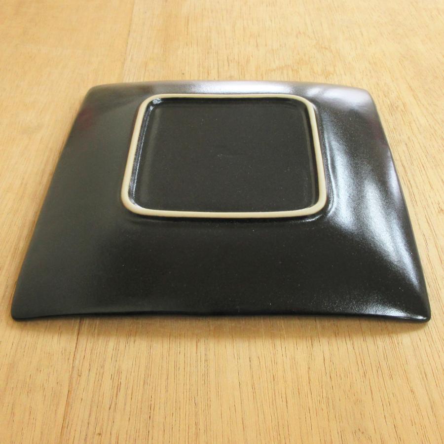 美濃焼 黒土小花正角盛皿 陶器 角皿 大皿 5枚セット レトロ 飲食店