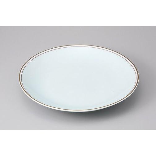 皿 盛り皿 渕金朱青白磁11号皿 33.5cm おしゃれ 和食器 業務用 有田焼 24a403-35